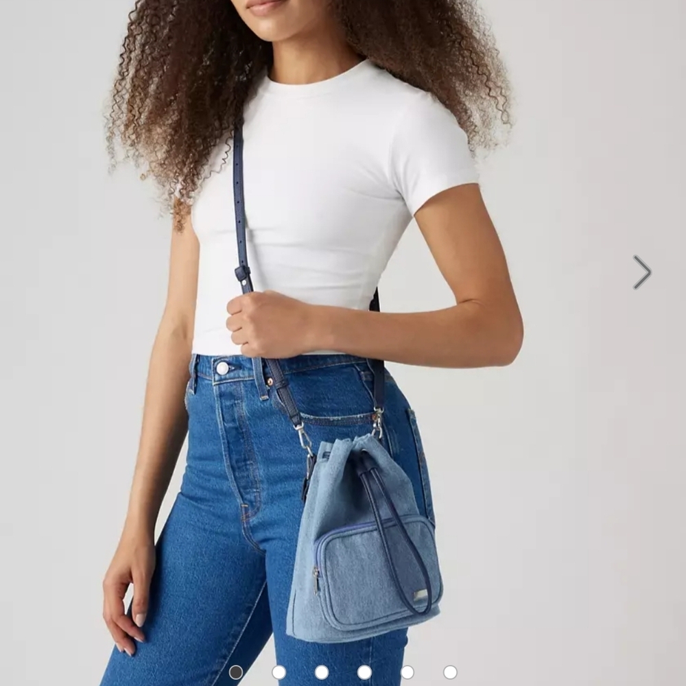 Levi's Denim Blue Women's Bucket Bag - Picture 10 of 14